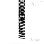   Grzebiet spiralny  - O.COIL -  6mm  A4/100 sztuk - kolor CZARNY - OPUS