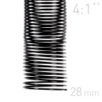   Grzebiet spiralny  - O.COIL -  28mm  A4/50 sztuk - kolor CZARNY - OPUS