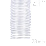   Grzebiet spiralny  - O.COIL -  28mm  A4/50 sztuk - kolor PRZEŹROCZYSTY - OPUS
