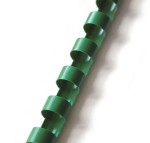 Grzbiet plastikowy  do bindowania 16mm/100szt Argo - kolor ZIELONY