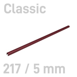  Kanał oklejany - O.CHANNEL Classic 217mm / 5mm / BORDOWY / 10szt (A4+ poziomo, A5+ pionowo)  OPUS