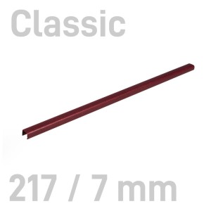  Kanał oklejany - O.CHANNEL Classic 217mm / 7mm / BORDOWY / 10szt (A4+ poziomo, A5+ pionowo)  OPUS