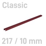  Kanał oklejany - O.CHANNEL Classic 217mm / 10mm / BORDOWY / 10szt (A4+ poziomo, A5+ pionowo)  OPUS