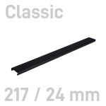  Kanał oklejany - O.CHANNEL Classic 217mm / 24mm / CZARNY / 10szt (A4+ poziomo, A5+ pionowo)  OPUS