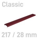  Kanał oklejany - O.CHANNEL Classic 217mm / 28mm / BORDOWY / 10szt (A4+ poziomo, A5+ pionowo)  OPUS