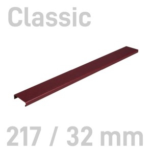  Kanał oklejany - O.CHANNEL Classic 217mm / 32mm / BORDOWY / 10szt (A4+ poziomo, A5+ pionowo)  OPUS