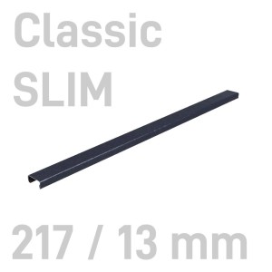  Kanał oklejany - O.CHANNEL Classic SLIM 217mm / 13mm / CZARNY / 10szt (A4+ poziomo, A5+ pionowo)  OPUS