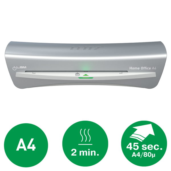 Laminator Leitz iLAM Home Office, A4 - SREBRNY www.asan.com.pl