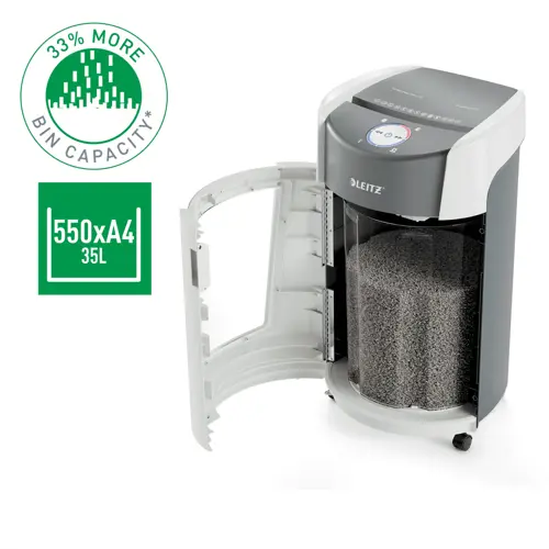 Niszczarka Leitz IQ OptiMax Office, ścinki 2x15mm P-5  www.asan.com.pl
