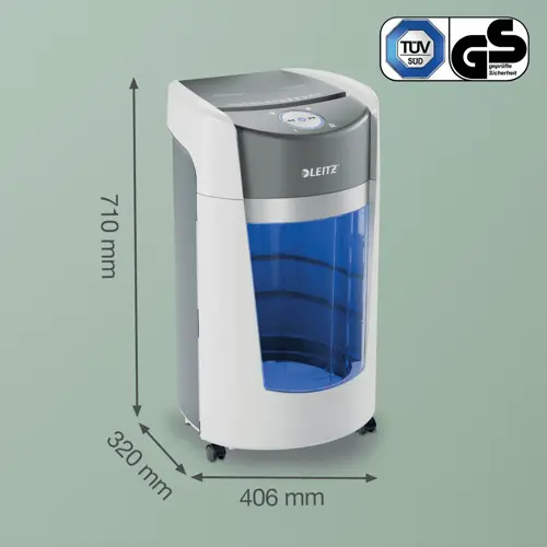Niszczarka Leitz IQ OptiMax Office, ścinki 2x15mm P-5  www.asan.com.pl