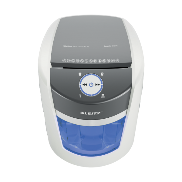Niszczarka Leitz IQ OptiMax Small Office 350 ścinki 2x15mm P-5 www.asan.com.pl
