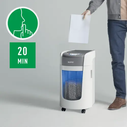 Niszczarka Leitz IQ OptiMax Home Office 225 ścinki 2x15mm P-5 www.asan.com.pl