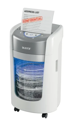 Niszczarka Leitz IQ OptiMax Home Office 225 ścinki 2x15mm P-5 www.asan.com.pl