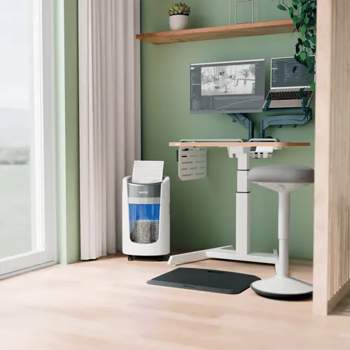 Niszczarka Leitz IQ OptiMax Home Office 225 ścinki 2x15mm P-5 www.asan.com.pl