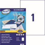 Etykiety uniwersalne Avery Zweckform Economy ELA027 - 210x297 mm A4, 100  arkuszy - białe 