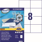 Etykiety uniwersalne Avery Zweckform Economy ELA023 - 105x74 mm A4, 100 arkuszy - biały