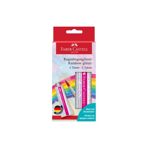 BROKAT W ŻELU RAINBOW 12 ML 2 SZT. OP.KARTONOWE FABER-CASTELL - opakowanie 2 tubki www.asan.com.pl