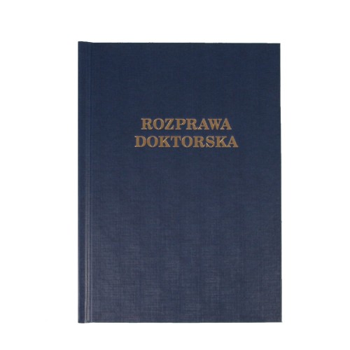 O. HARD Classic Okładka kanałowa twarda A Granatowa - Rozprawa Doktorska www.asan.com.pl