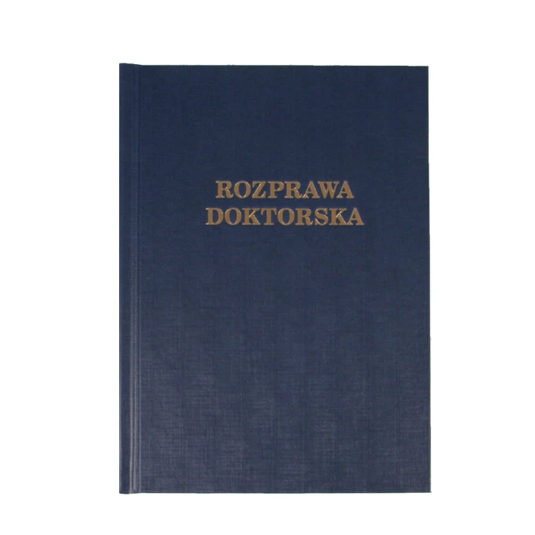O. HARD Classic Okładka kanałowa twarda A Granatowa - Rozprawa Doktorska www.asan.com.pl