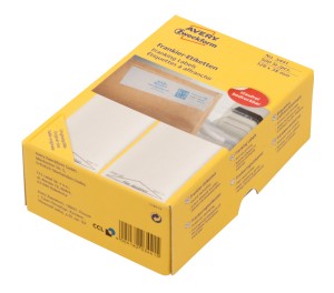 Etykiety adresowe do frankownic  Avery 3442 - 138 x 48 mm, 500 etykiet - biały