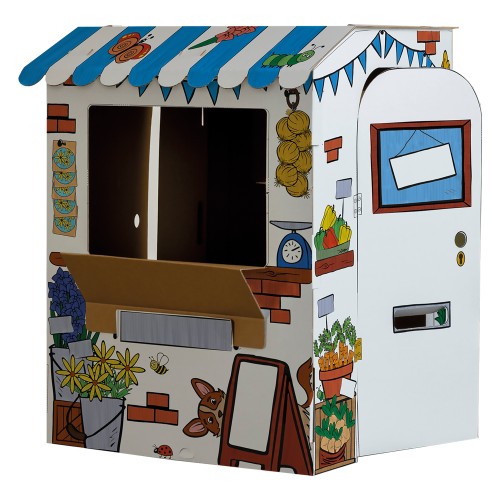 Domek do kolorowania FSC, » Stragan XL« - Fellowes Bankers Box www.asan.com.pl