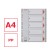 Przekładki Esselte z PP - format A4 index 1-5, 5cz www.asan.com.pl