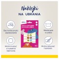 Etykiety naklejki na ubrania AVERY, ETVET36A - 2 arkusze - 36 etykiet - kolorowe www.asan.com.pl