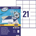 Etykiety uniwersalne Avery Zweckform Economy ELA045 - 70x41 mm A4, 100 arkuszy - białe 