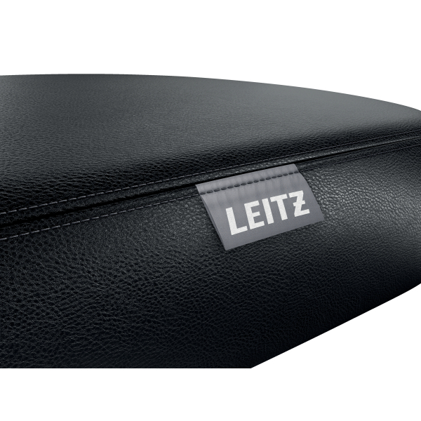 Stołek ergonomiczny Leitz Ergo z wygodnym siedziskiem, na kółkach - Czarny www.asan.com.pl