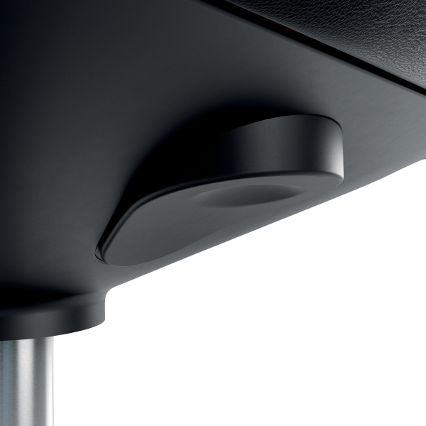 Stołek ergonomiczny Leitz Ergo z wygodnym siedziskiem, na kółkach - Czarny www.asan.com.pl