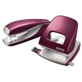 Dziurkacz duży metalowy Leitz NeXXt Style - Rubinowa czerwień www.asan.com.pl