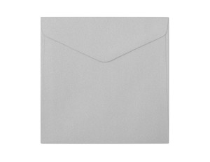 Koperta / koperty ozdobne kwadrat 160x160mm KW160 -PEARL JASNOSREBRNY  opk 10szt 150g/m2 