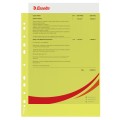 Koszulki na dokumenty Esselte - format A4 / 55mic / opk 10szt, krystaliczne - żółty  www.asan.com.pl