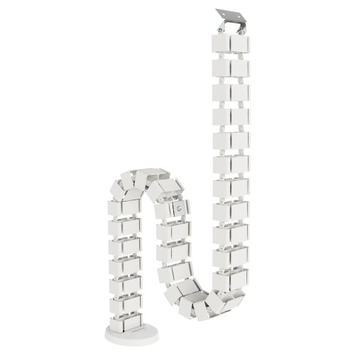 Organizator kabli, osłona kabli Fellowes CableSpine ze zintegrowanym magnesem do biurek z regulacją wysokości - BIAŁY  www.asan.com.pl