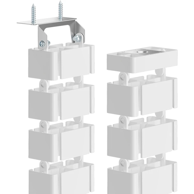 Organizator kabli, osłona kabli Fellowes CableSpine ze zintegrowanym magnesem do biurek z regulacją wysokości - BIAŁY  www.asan.com.pl