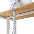 Organizator kabli, osłona kabli Fellowes CableSpine ze zintegrowanym magnesem do biurek z regulacją wysokości - BIAŁY  www.asan.com.pl