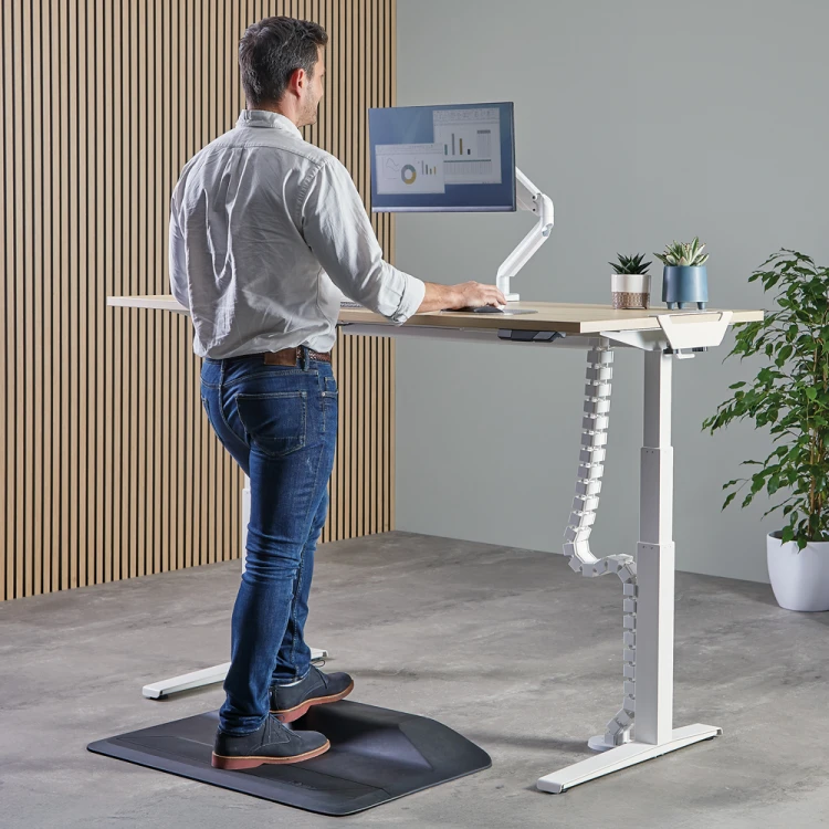 Organizator kabli, osłona kabli Fellowes CableSpine ze zintegrowanym magnesem do biurek z regulacją wysokości - BIAŁY  www.asan.com.pl
