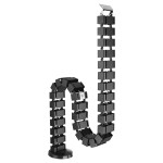 Organizator kabli,  osłona kabli Fellowes CableSpine ze zintegrowanym magnesem do biurek z regulacją wysokości - CZARNY # 5 lat gwarancji