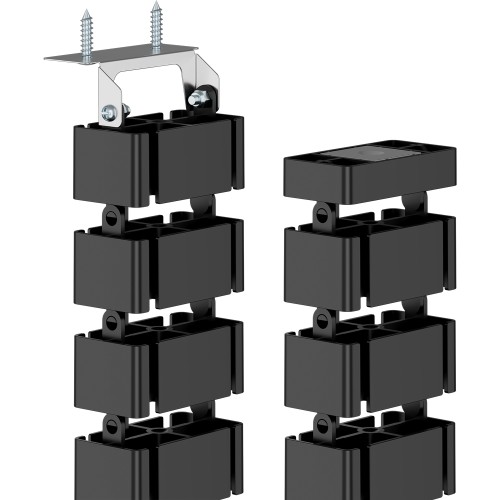 Organizator kabli, osłona kabli Fellowes CableSpine ze zintegrowanym magnesem do biurek z regulacją wysokości - CZARNY  www.asan.com.pl