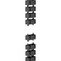 Organizator kabli, osłona kabli Fellowes CableSpine ze zintegrowanym magnesem do biurek z regulacją wysokości - CZARNY  www.asan.com.pl