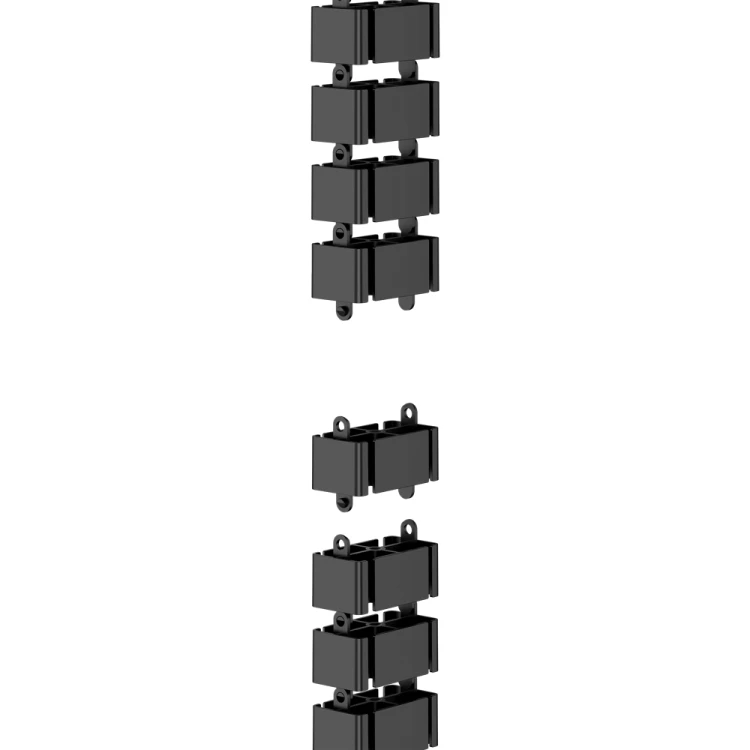 Organizator kabli, osłona kabli Fellowes CableSpine ze zintegrowanym magnesem do biurek z regulacją wysokości - CZARNY  www.asan.com.pl