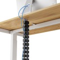 Organizator kabli, osłona kabli Fellowes CableSpine ze zintegrowanym magnesem do biurek z regulacją wysokości - CZARNY  www.asan.com.pl