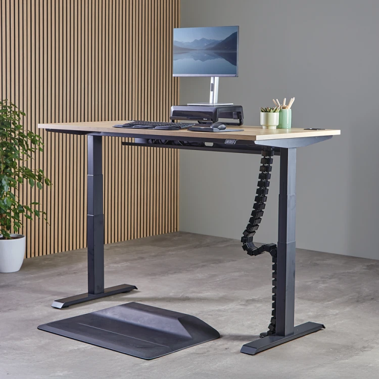 Organizator kabli, osłona kabli Fellowes CableSpine ze zintegrowanym magnesem do biurek z regulacją wysokości - CZARNY  www.asan.com.pl