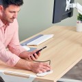 Gniazdo zasilające Power Spot Typ E biały - Fellowes  www.asan.com.pl