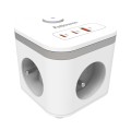 Kostka zasilająca Power Cube Typ E biały Fellowes www.asan.com.pl