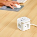 Kostka zasilająca Power Cube Typ E biały Fellowes www.asan.com.pl