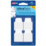 Zakładki indeksujące Avery 74788 Ultra Tabs 25,4 x 38,1 mm, 40 szt. - biały
