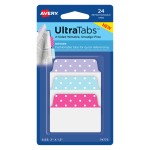 Zakładki indeksujące ze wzorem Avery 74773 - Ultra Tabs 50,8 x 38,1 mm, 24 szt. - błękitny, różowy, lawendowy