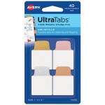 Zakładki indeksujące 74785 - Ultra Tabs 25,4 x 38,1 mm, 40 szt. - metaliczny : złoty, różowo-złoty, srebrny, miedziany