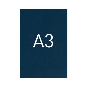 Okładka kartonowa o fakturze skóry - O.UNIVERSAL - 420 x 297 mm (A3) - 100 arkuszy - granatowy